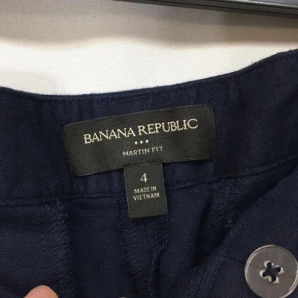 Banana Republic Women’s Pants Martin Fit Size 4 Dark Blue Like-NEW - Picture 3 of 5